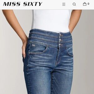 NWOT Miss Sixty HIGH WAISTED SLIM FIT JEANS